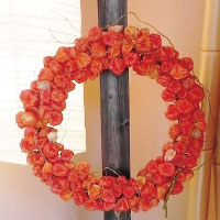 ほおずきのリース