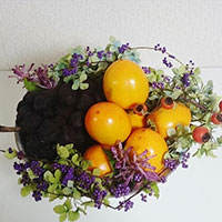 しっくい紙の葡萄