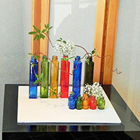 色ガラスビン